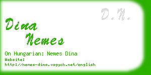 dina nemes business card